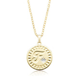 9ct Yellow Gold Diamond Set Initials Pendant