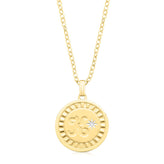 9ct Yellow Gold Diamond Set Initials Pendant