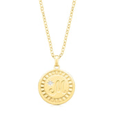 9ct Yellow Gold Diamond Set Initials Pendant