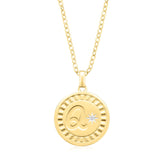9ct Yellow Gold Diamond Set Initials Pendant