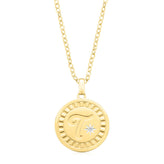 9ct Yellow Gold Diamond Set Initials Pendant