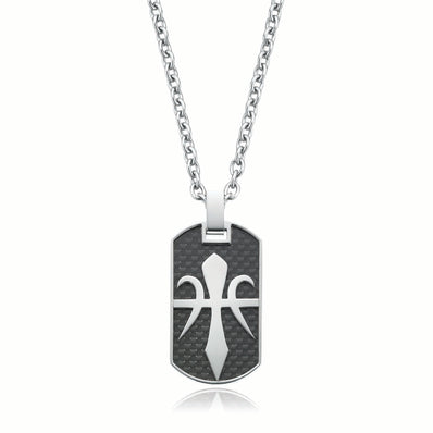 Tensity Stainless Steel Dog Tag Necklace