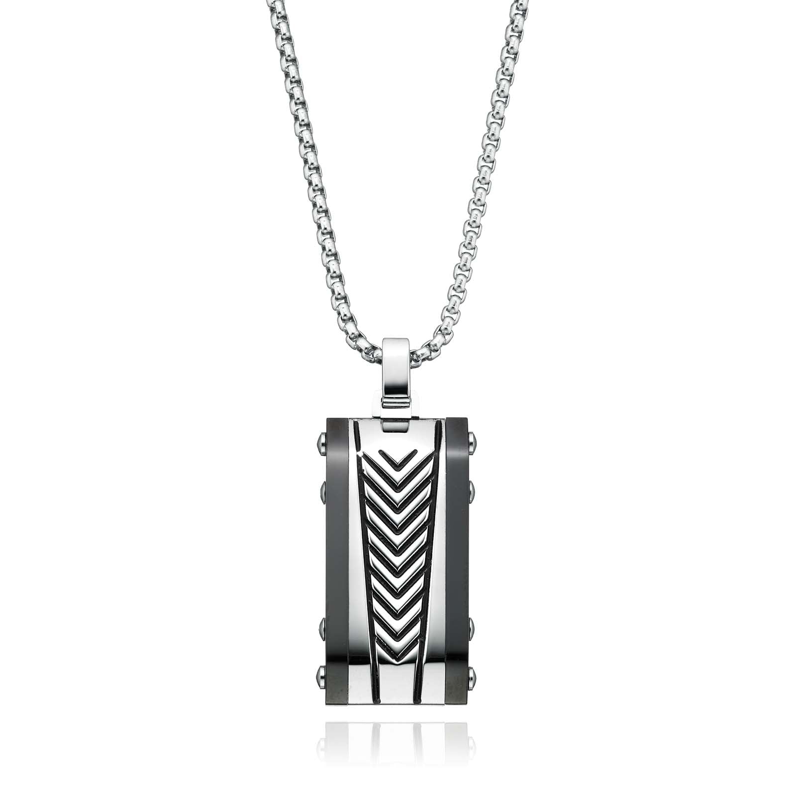 Tensity Stainless Steel Dog Tag Necklace
