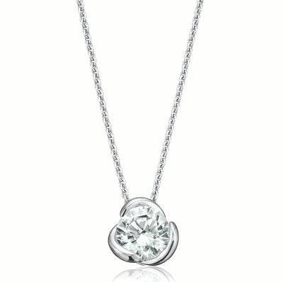Sterling Silver  Cubic Zirconia Necklace Pendant