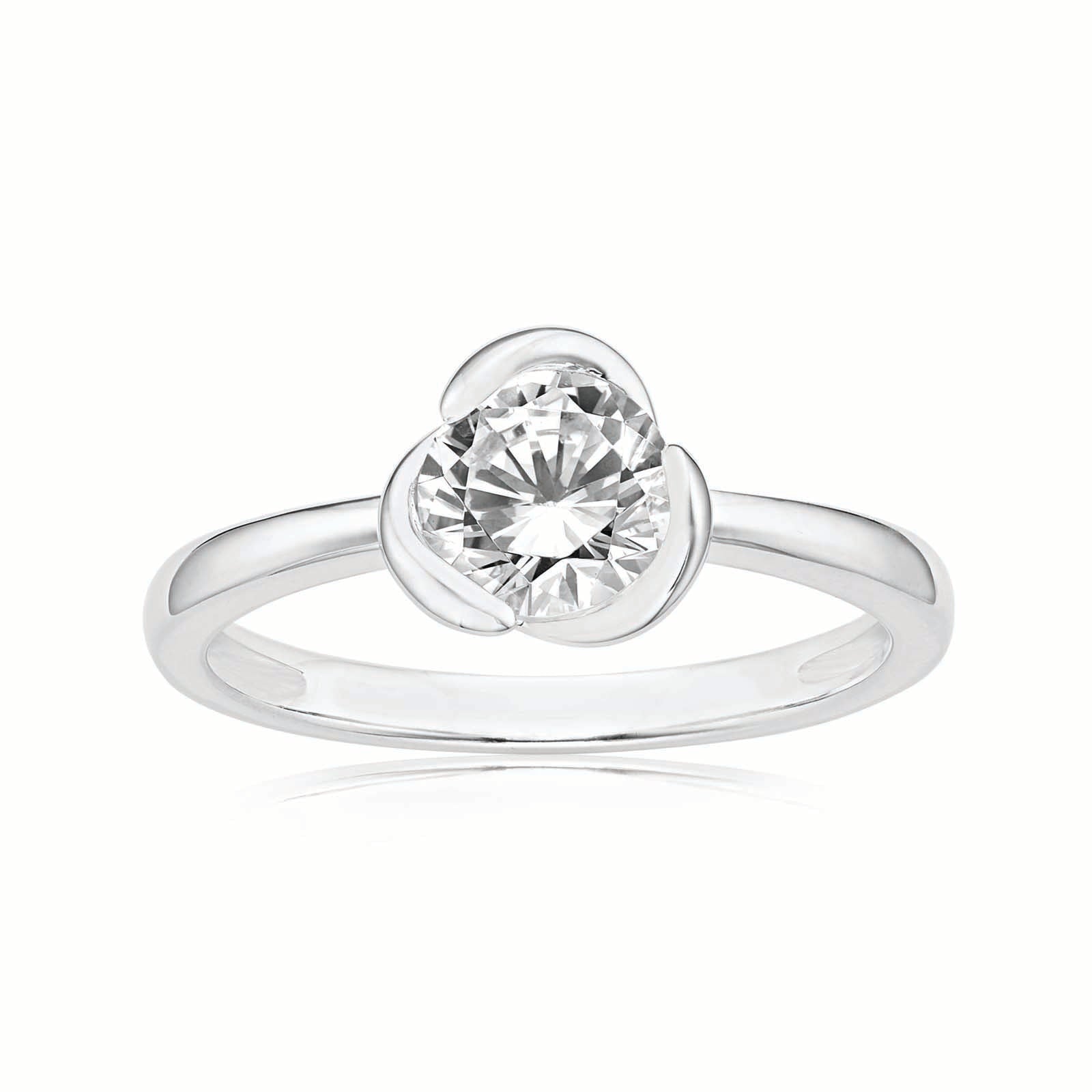 Sterling Silver Cubic Zirconia Ring