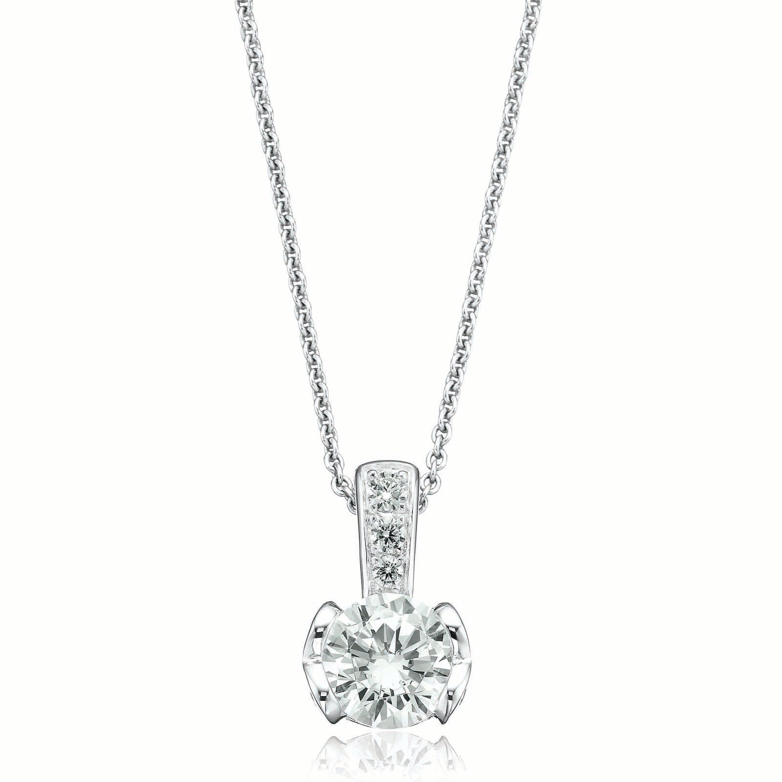 Sterling Silver Cubic Zirconia Pendant