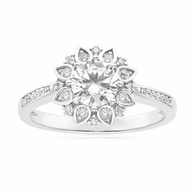 Sterling Silver Cubic Zirconia Ring