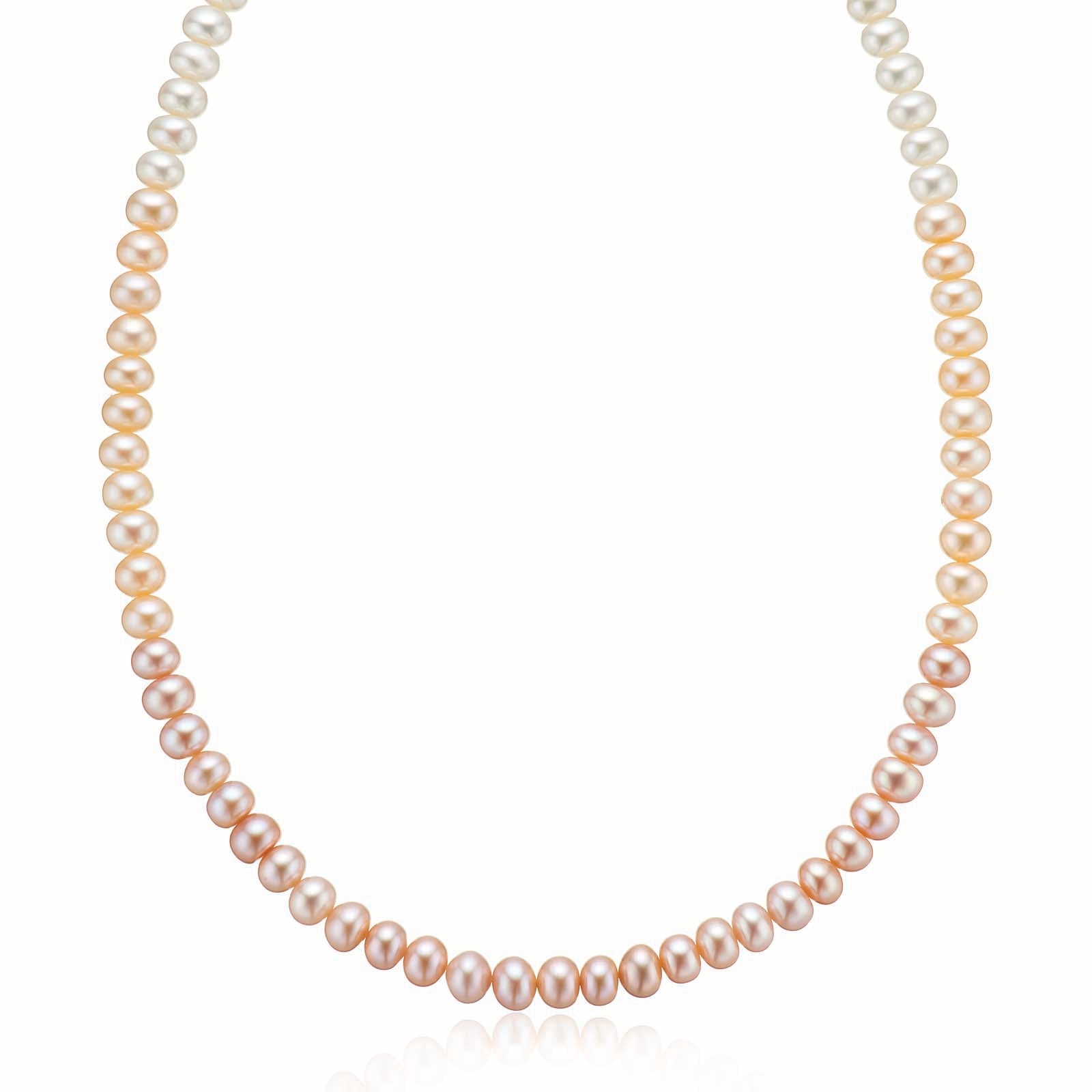 Freshwater Pearls Strand Sterling Silver Necklace