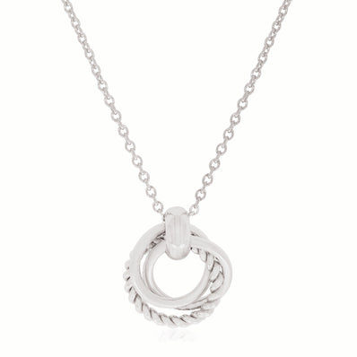 Sterling Silver 45 cm Circle Necklace