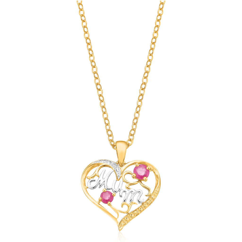 9CT GOLD 375 Mum Necklace £40.00 - PicClick UK