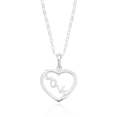 Sterling Silver Love Pendant