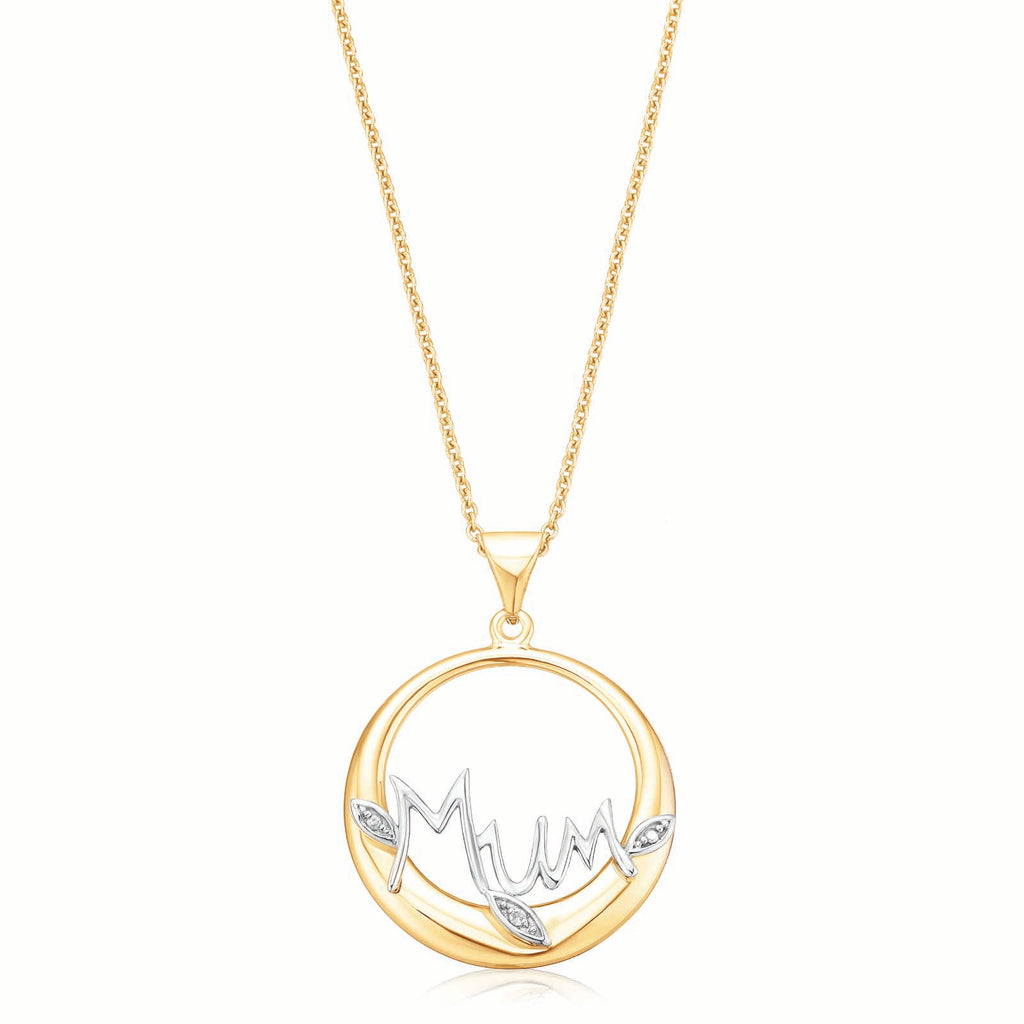 Citerna 9ct Yellow Gold Mum Pendant Necklace - Necklaces from Prime  Jewellery UK