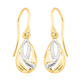 9ct Yellow Gold Tear Drop Earrings