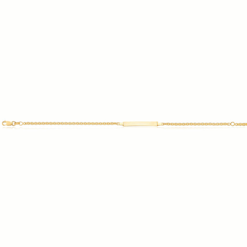 9ct Yellow Gold & Silver-filled 19cm ID Bracelet