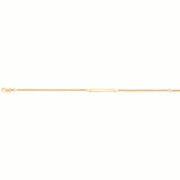9ct Yellow Gold & Silver-filled 19cm ID Bracelet