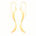 9ct Yellow Gold Twist Drop Earrings
