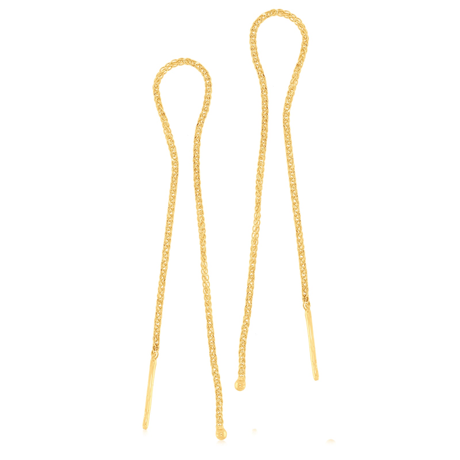 9ct Yellow Gold Threader Earrings – Zamels