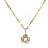 9ct Yellow Gold Round Brilliant Cut 0.10 CARAT tw of Diamonds Pendant