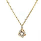 9ct Yellow Gold Round Brilliant Cut 0.10 CARAT tw of Diamonds Pendant