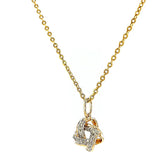 9ct Yellow Gold Round Brilliant Cut 0.10 CARAT tw of Diamonds Pendant