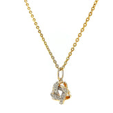9ct Yellow Gold Round Brilliant Cut 0.10 CARAT tw of Diamonds Pendant