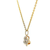 9ct Yellow Gold Round Brilliant Cut 0.10 CARAT tw of Diamonds Pendant