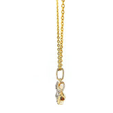 9ct Yellow Gold Round Brilliant Cut 0.10 CARAT tw of Diamonds Pendant