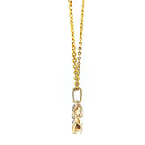 9ct Yellow Gold Round Brilliant Cut 0.10 CARAT tw of Diamonds Pendant
