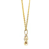 9ct Yellow Gold Round Brilliant Cut 0.10 CARAT tw of Diamonds Pendant