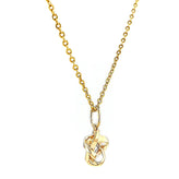 9ct Yellow Gold Round Brilliant Cut 0.10 CARAT tw of Diamonds Pendant