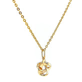 9ct Yellow Gold Round Brilliant Cut 0.10 CARAT tw of Diamonds Pendant