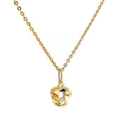 9ct Yellow Gold Round Brilliant Cut 0.10 CARAT tw of Diamonds Pendant