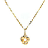 9ct Yellow Gold Round Brilliant Cut 0.10 CARAT tw of Diamonds Pendant