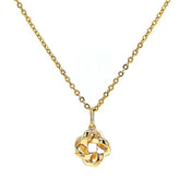 9ct Yellow Gold Round Brilliant Cut 0.10 CARAT tw of Diamonds Pendant