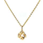 9ct Yellow Gold Round Brilliant Cut 0.10 CARAT tw of Diamonds Pendant
