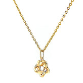 9ct Yellow Gold Round Brilliant Cut 0.10 CARAT tw of Diamonds Pendant