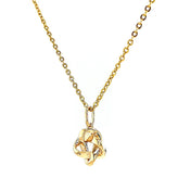 9ct Yellow Gold Round Brilliant Cut 0.10 CARAT tw of Diamonds Pendant