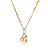 9ct Yellow Gold Round Brilliant Cut 0.10 CARAT tw of Diamonds Pendant