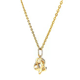 9ct Yellow Gold Round Brilliant Cut 0.10 CARAT tw of Diamonds Pendant