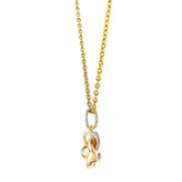 9ct Yellow Gold Round Brilliant Cut 0.10 CARAT tw of Diamonds Pendant