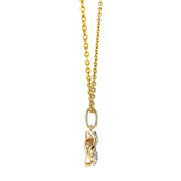 9ct Yellow Gold Round Brilliant Cut 0.10 CARAT tw of Diamonds Pendant