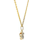9ct Yellow Gold Round Brilliant Cut 0.10 CARAT tw of Diamonds Pendant