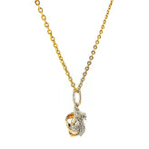 9ct Yellow Gold Round Brilliant Cut 0.10 CARAT tw of Diamonds Pendant