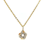 9ct Yellow Gold Round Brilliant Cut 0.10 CARAT tw of Diamonds Pendant