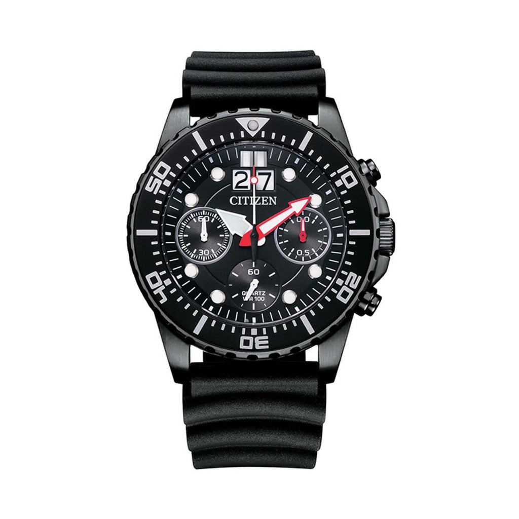Citizen Chronograph Quartz Black Dial Watch AI7005-12E
