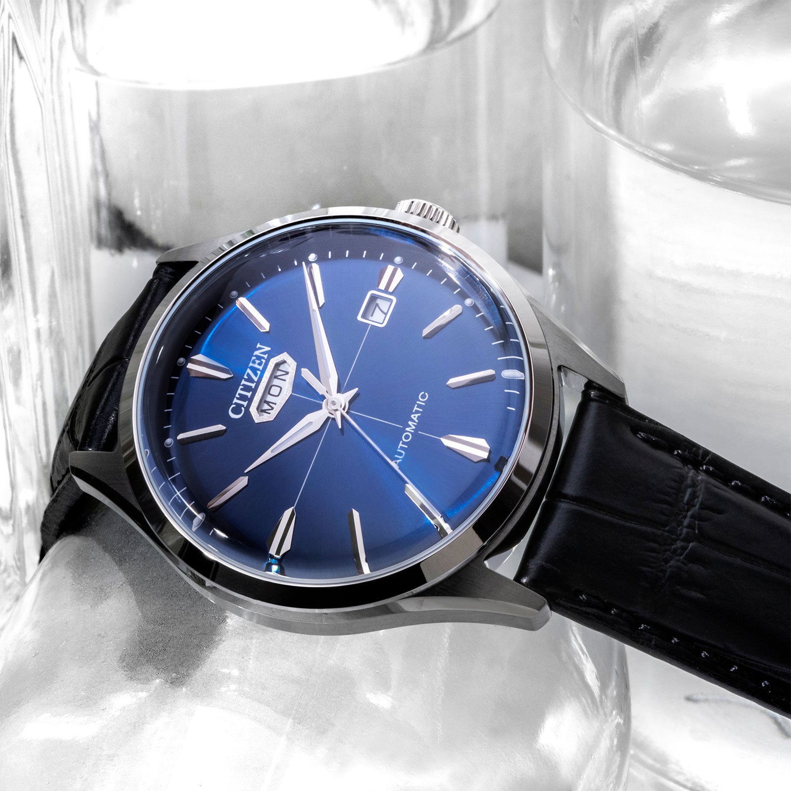 Citizen automatic blue 2025 dial