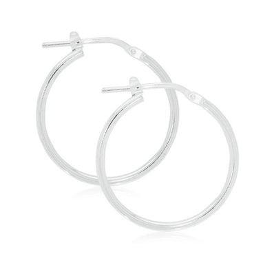 Sterling Silver 20x1.5mm Round Hoops