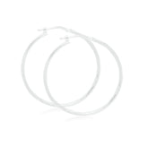 Sterling Silver 30x1.5 Round Hoops