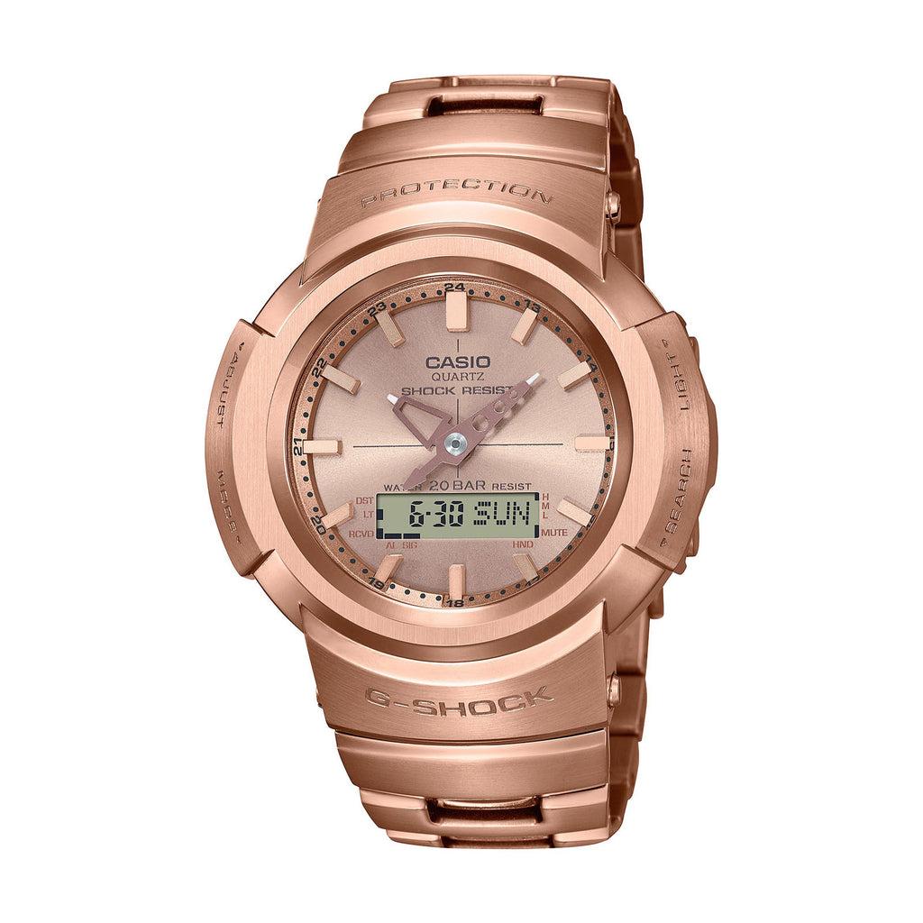 Casio G-Shock Rose Tone and Rose Dial Analog Watch AWM500GD-4A