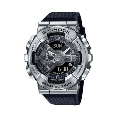 Casio G-Shock Black Resin Analog Watch GM110-1A